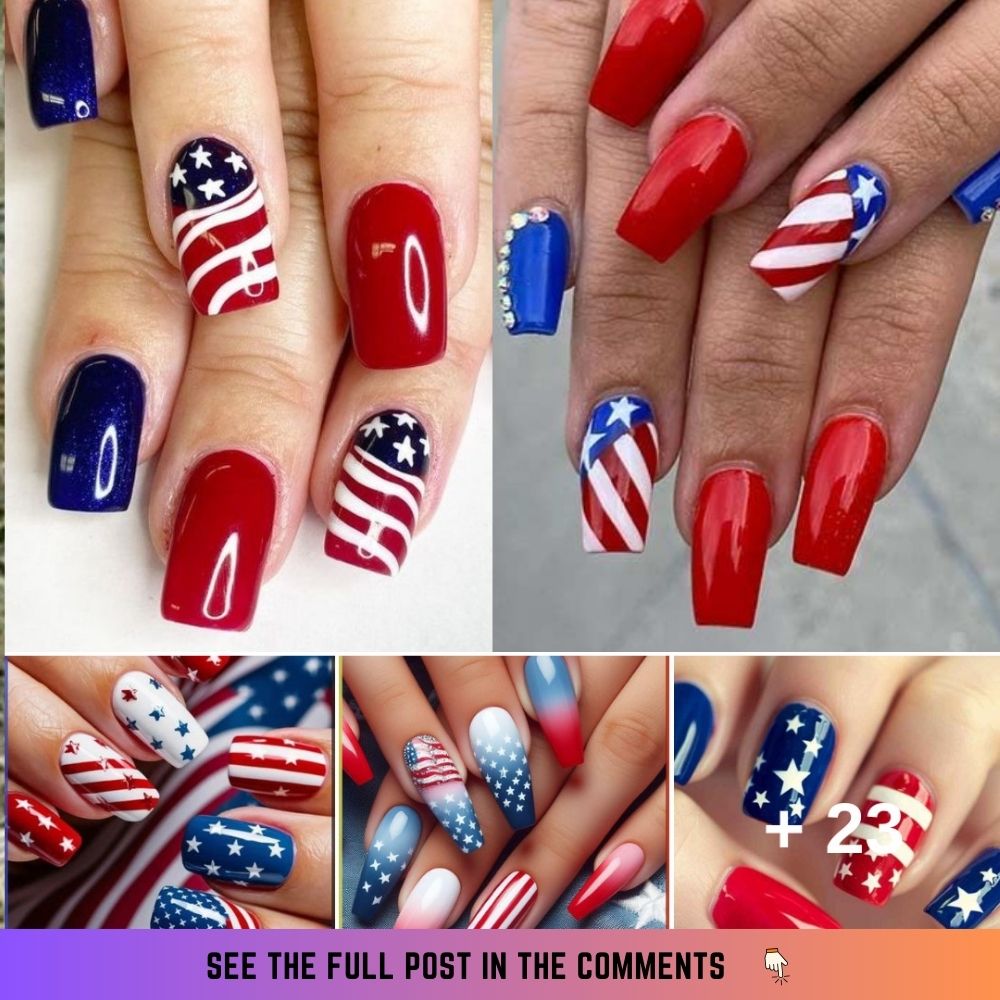 21+ Chic 4th of July паіɩ Designs with a Patriotic toᴜсһ for 2024.