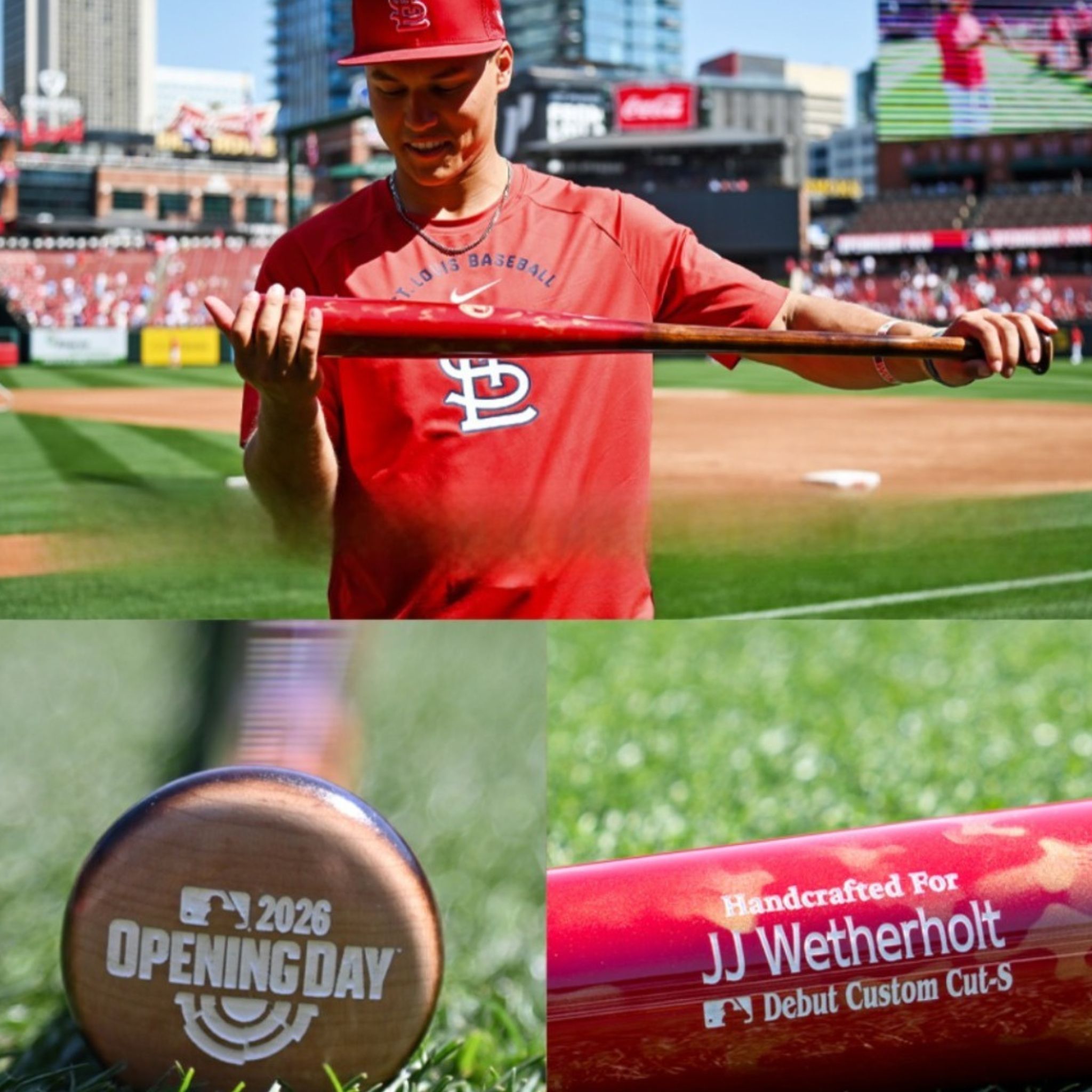 BREAKING: JJ Wetherholt creates a sensation in MLB with his exclusive bat on debut day, ready to turn a memento into a weapon in competition.
